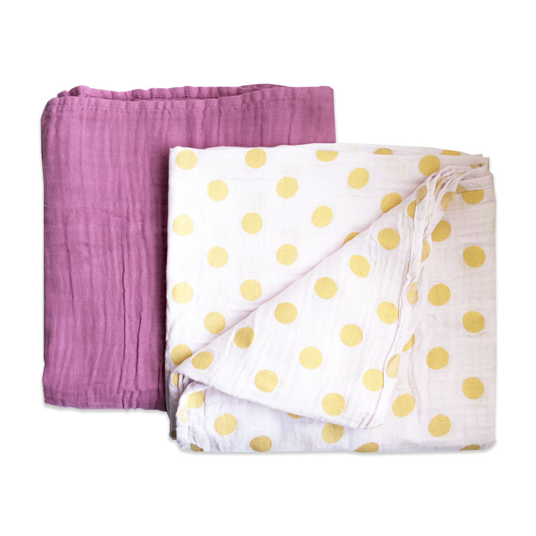 Pink polka dot online blanket