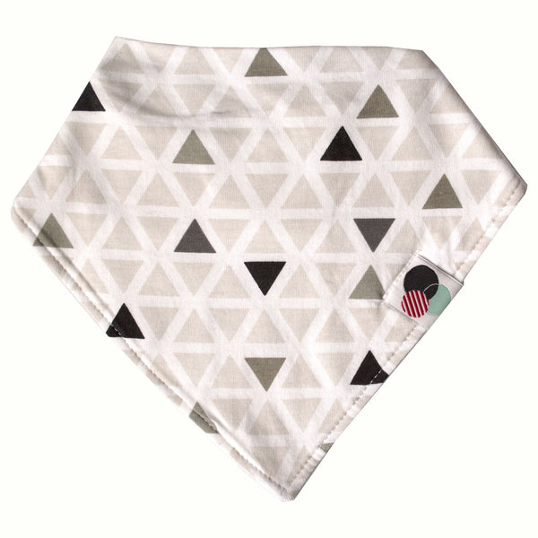 MODERN TRIANGLES+ | Premium+ Baby Bandana Bib